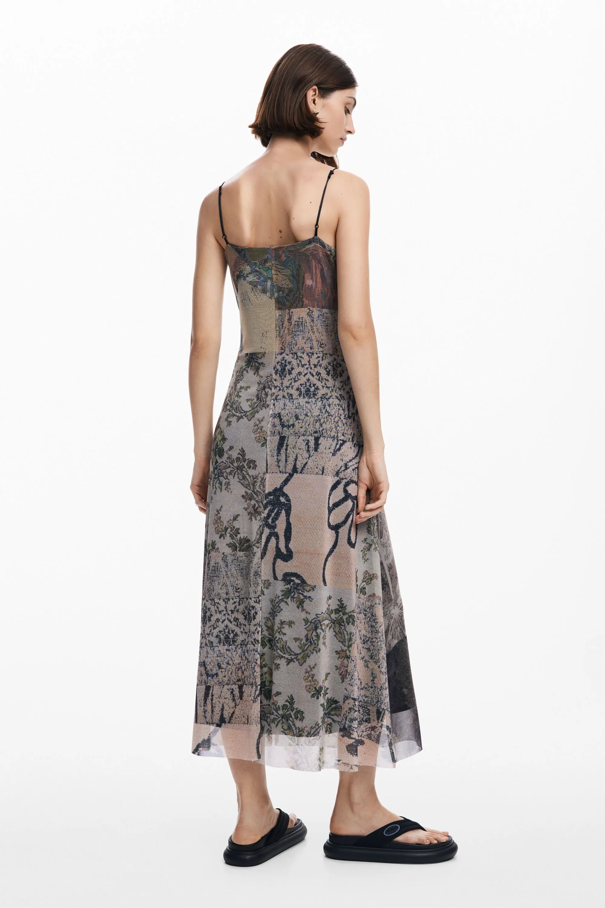 Vestido tul estampado