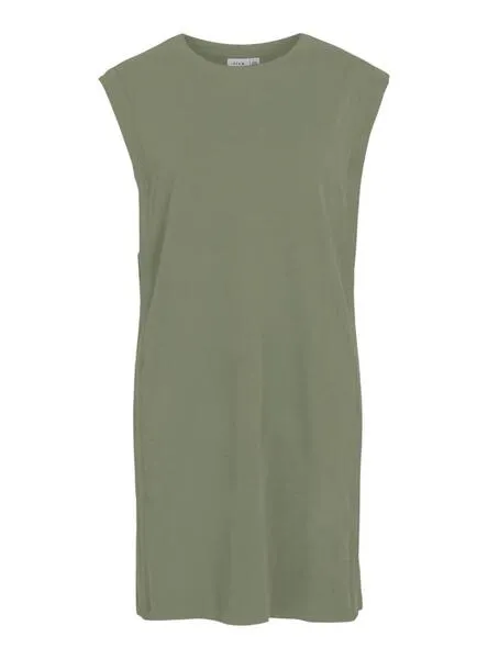 Vestido Vila Viursa Verde Para Mujer
