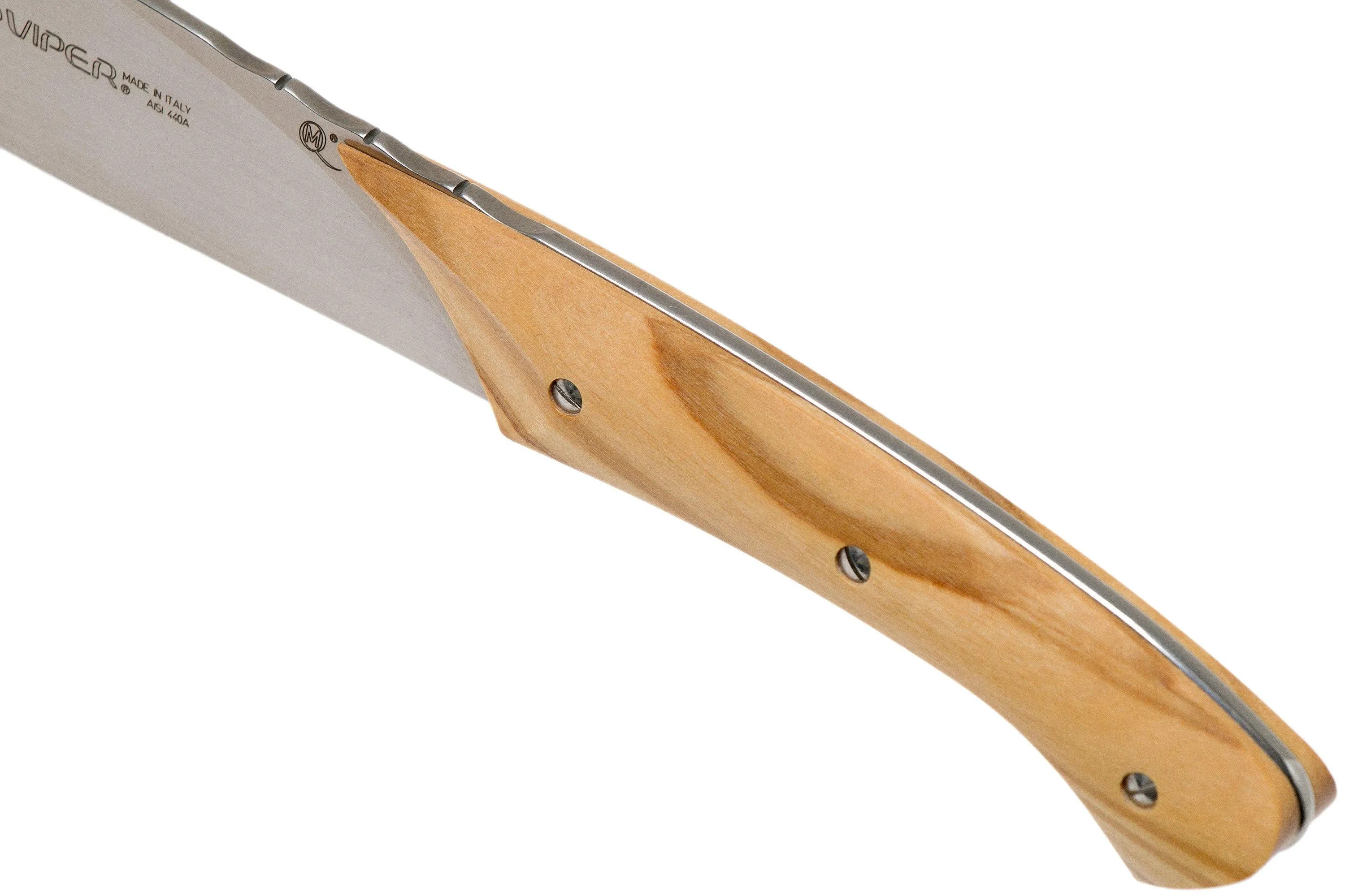 VIPER FIORENTINA JUEGO DE CUCHILLOS PARA CARNE DE MADERA DE OLIVO 2PIEZAS, VT750002UL