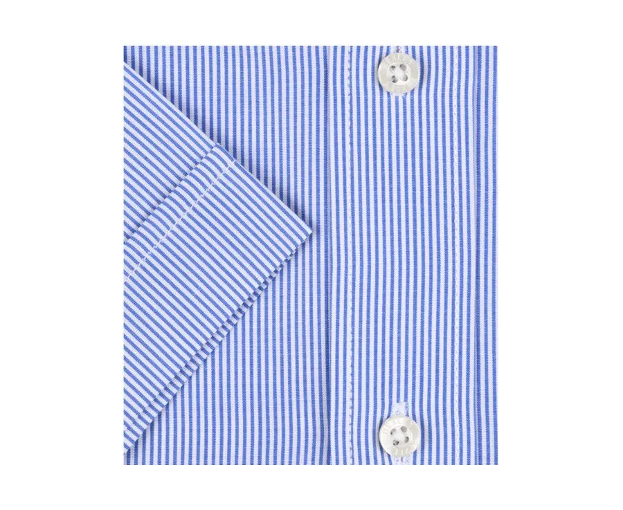 WHITE AND BLUE STRIPED SHIRT  POCKET  TRENT MC
