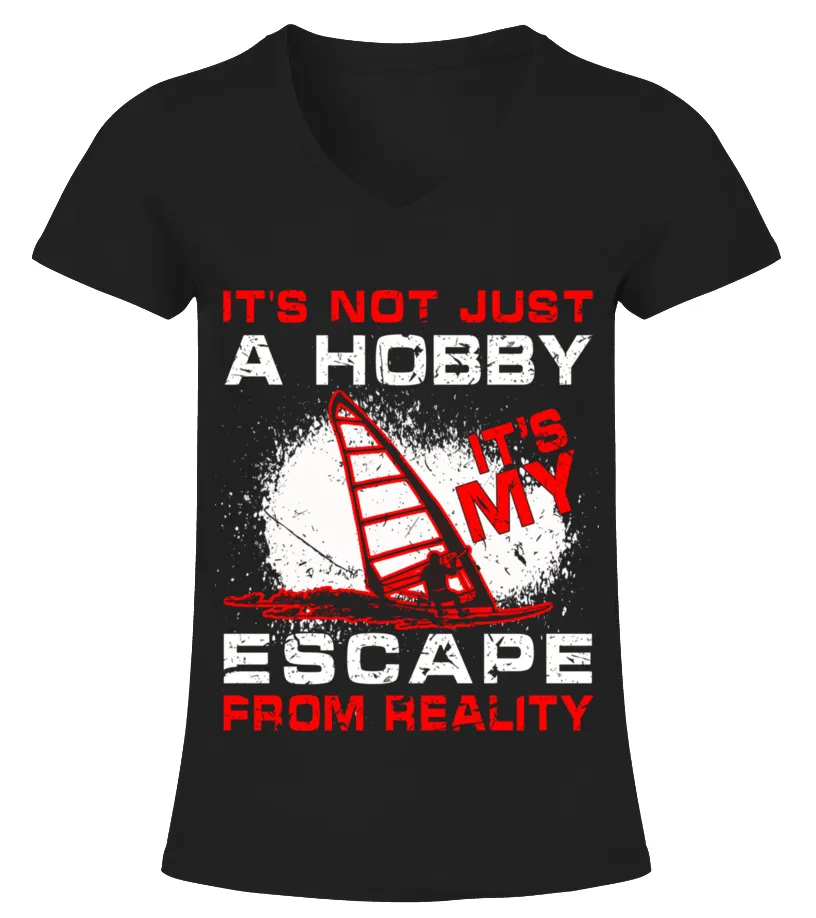 WINDSURFING ESCAPE FROM REALITY Camiseta cuello pico Mujer