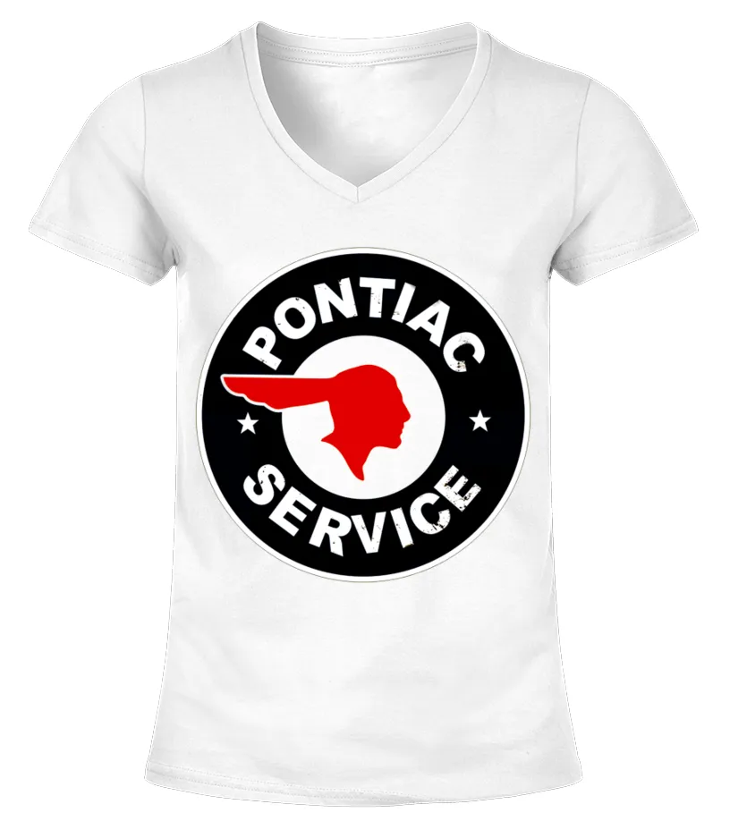 WT. Pontiac (5) Camiseta cuello pico Mujer