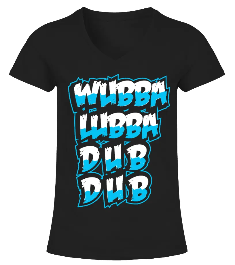 Wubba lubba dubdub Camiseta cuello pico Mujer