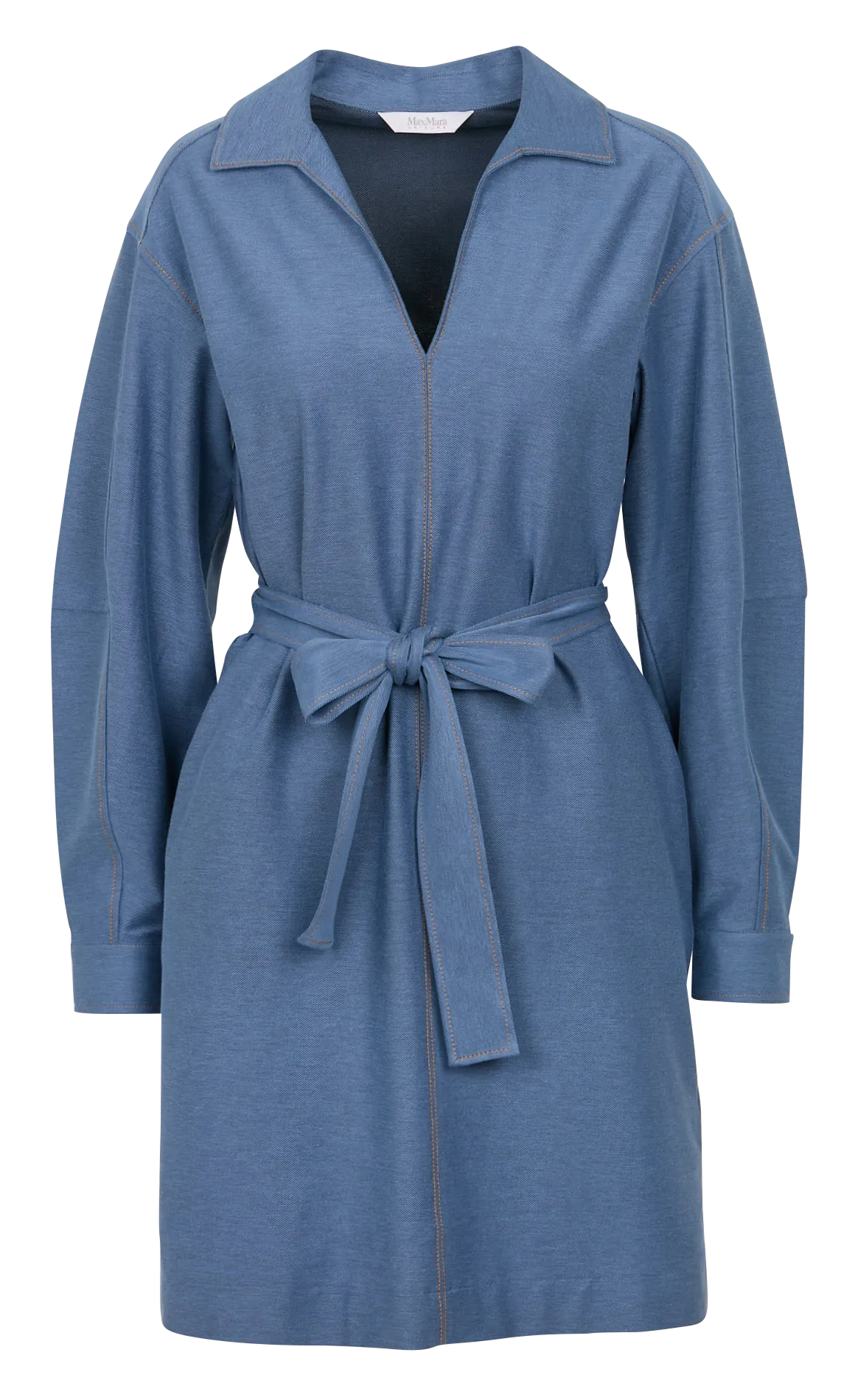 XENO  VESTIDO CORTO DE EFECTO DENIM EN MEZCLA DE ALGODóN EN GRIS