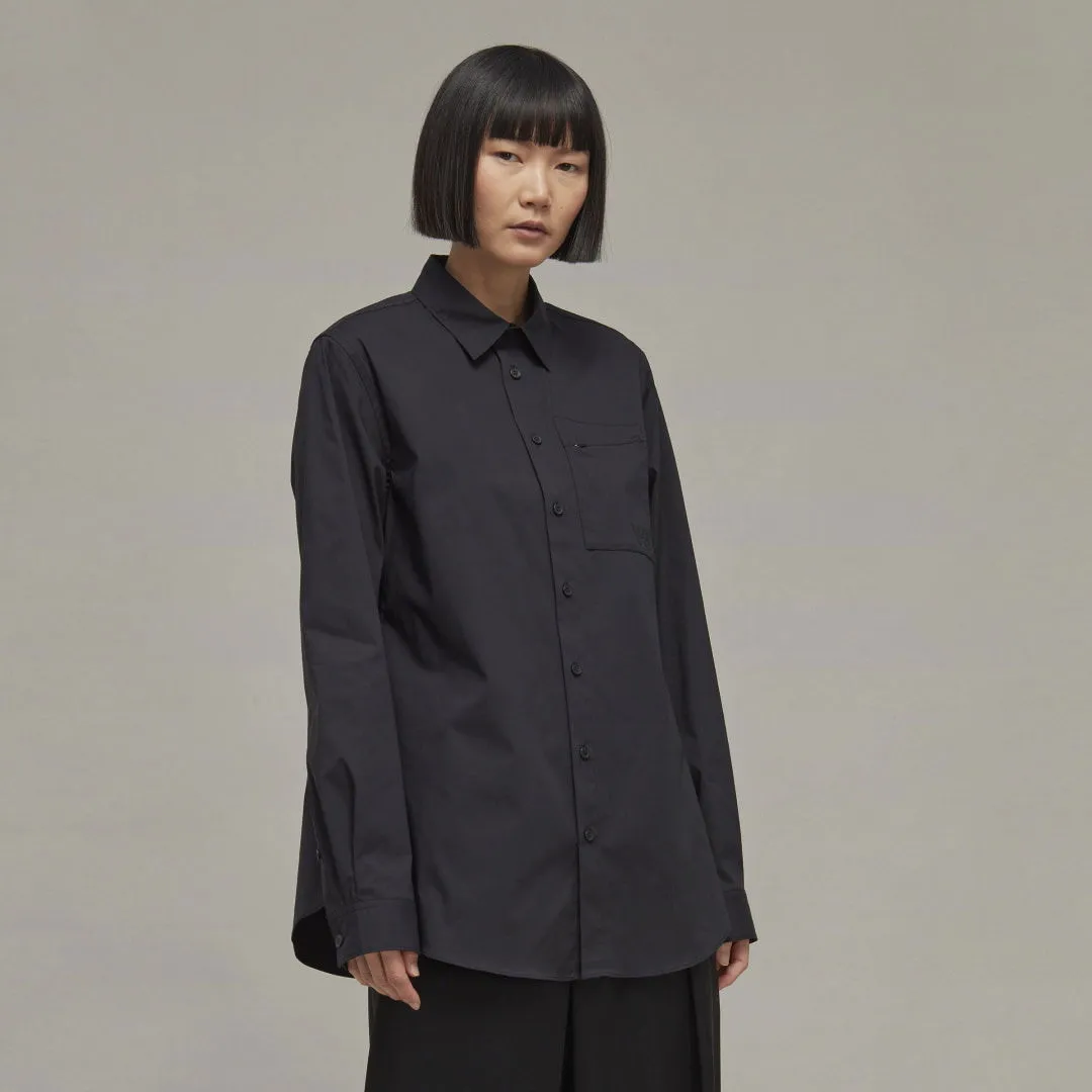 Y3 CLASSIC CHEST LOGO BUTTONDOWN SHIRT