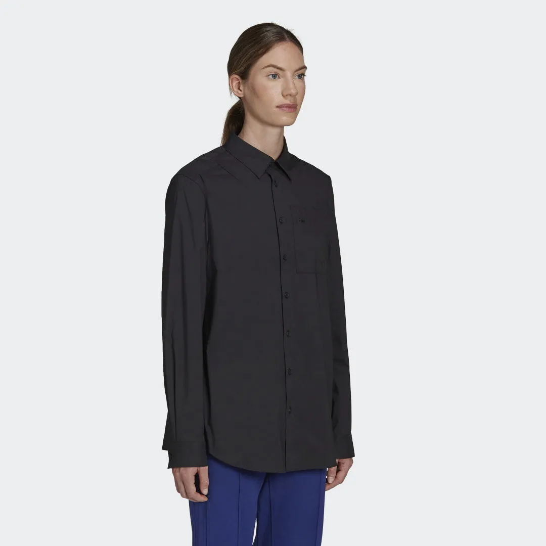 Y3 CLASSIC CHEST LOGO BUTTONDOWN SHIRT