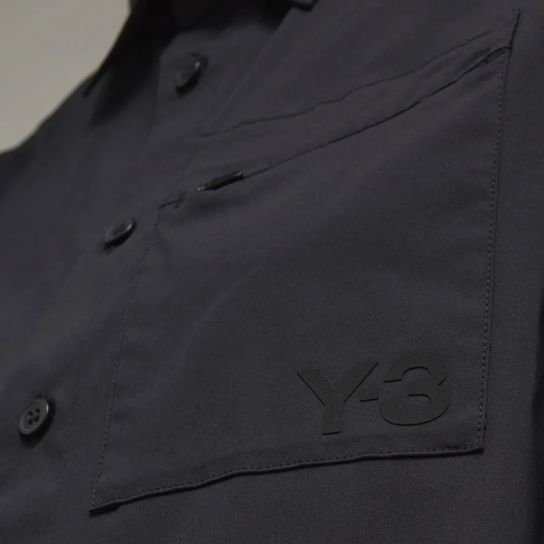 Y3 CLASSIC CHEST LOGO BUTTONDOWN SHIRT