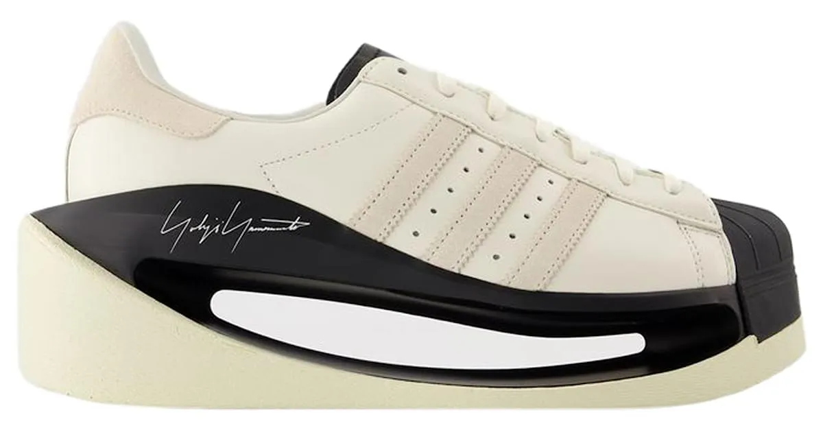 Y3 ZAPATILLAS GENDO SUPERSTAR  Y3  CUERO  BLANCO 