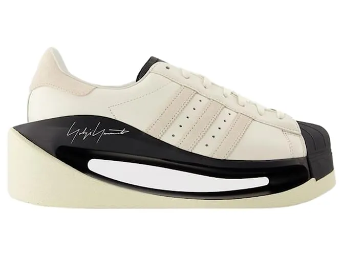 Y3 ZAPATILLAS GENDO SUPERSTAR  Y3  CUERO  BLANCO 