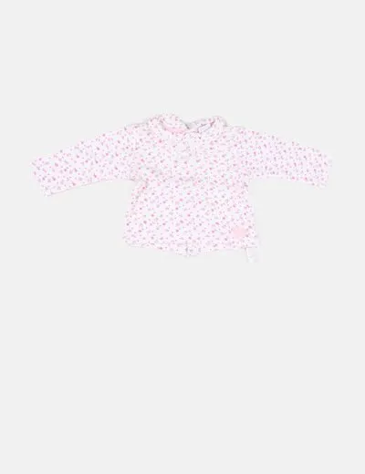 YATSI Polo blanco estampado floral