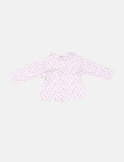 YATSI Polo blanco estampado floral