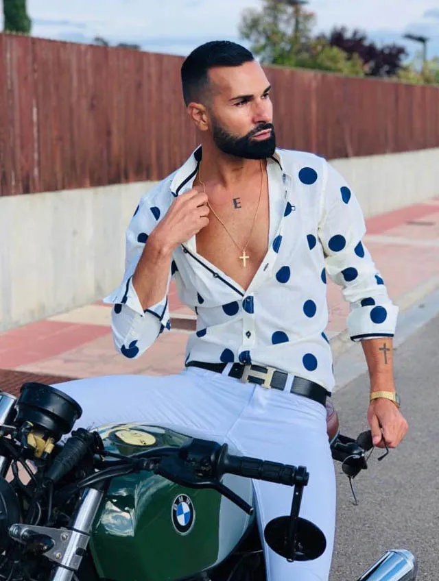 Yellow Skin – Camisa amarilla estampado lunares 6632