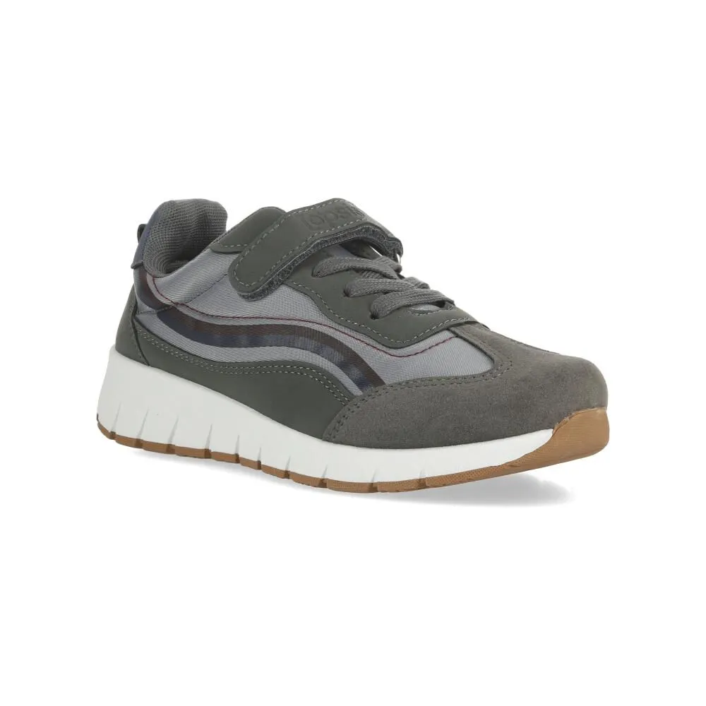Zapatilla Infantil Niño Topsis Gris