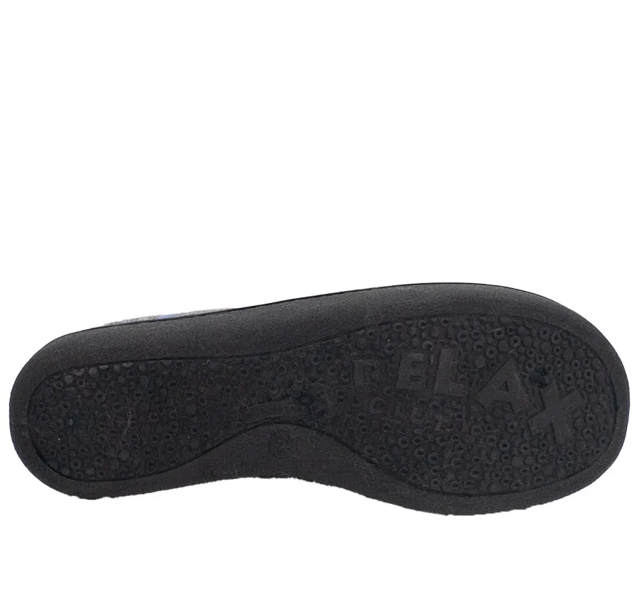 ZAPATILLA ROAL R12022 CASA PARA MUJER MUY CÓMODA CORAZONES GRIS PANTUFLA CON PLANTILLA EXTRAÍBLE PLUMAFLEX 28607