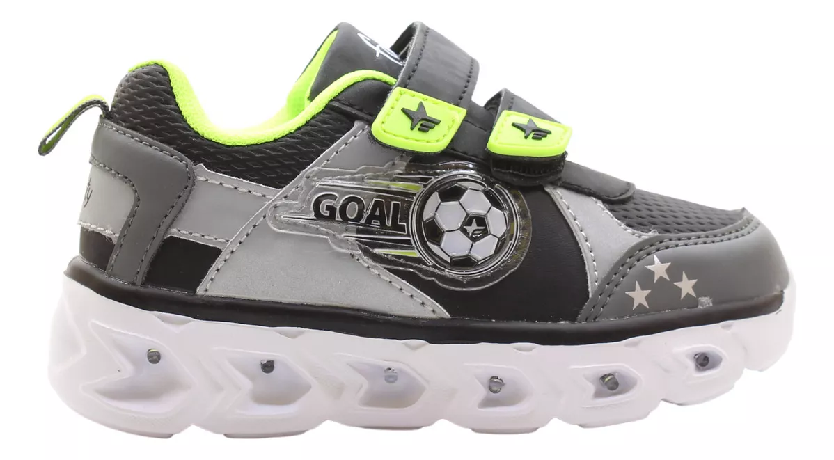 Zapatillas Deportivas Footy Goal Luces Niños Hi768 Carg
