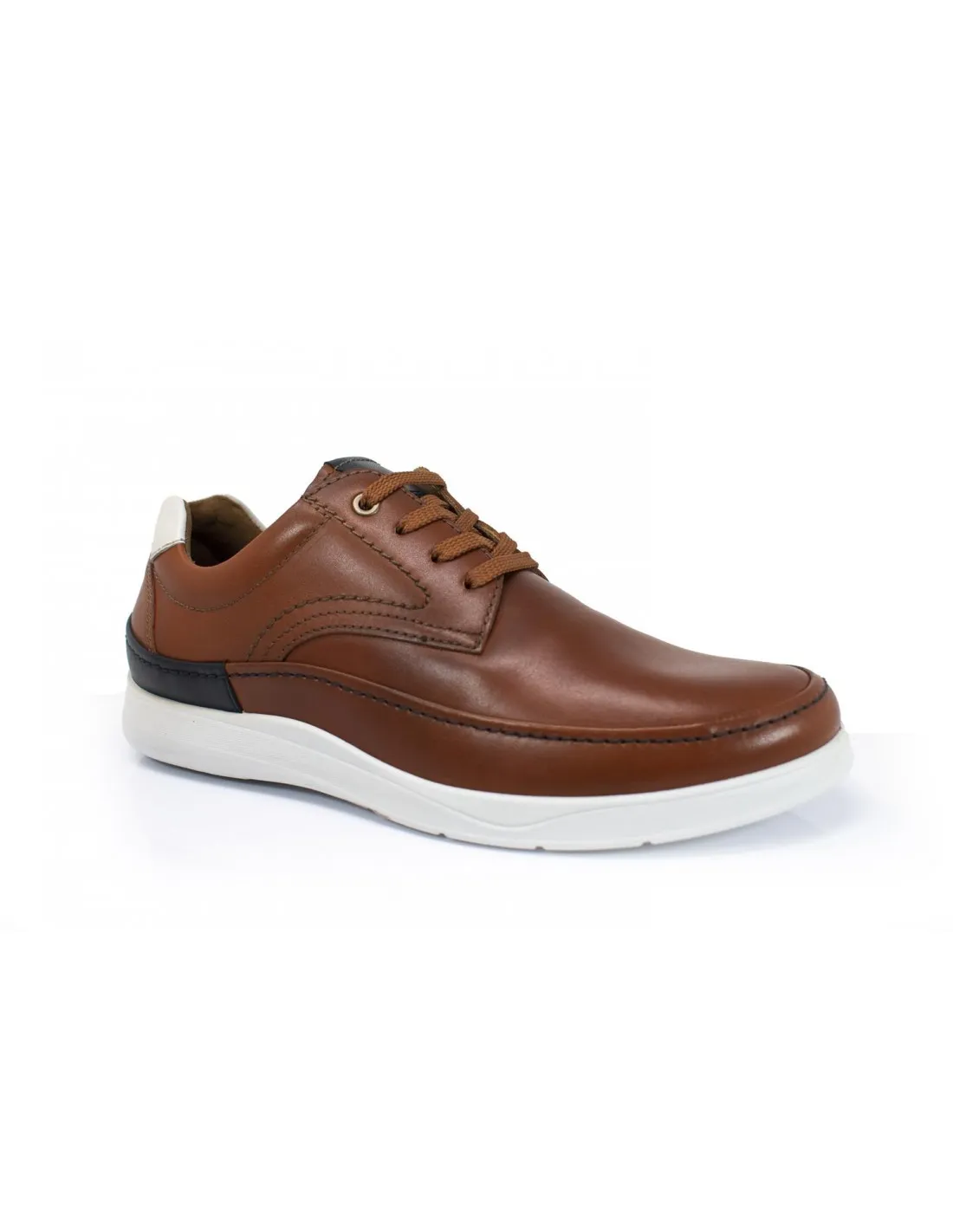ZAPATO DE HOMBRE BOLA22 4799 MARRON CUERO