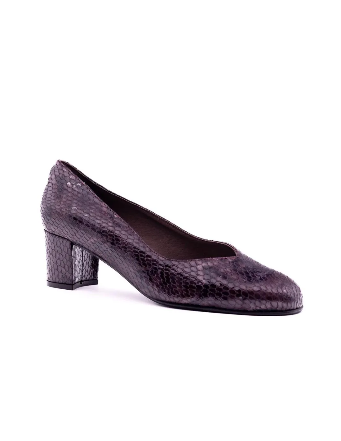 ZAPATO DE TACON COMODO MUJER ROLDAN 1705 BURDEOS
