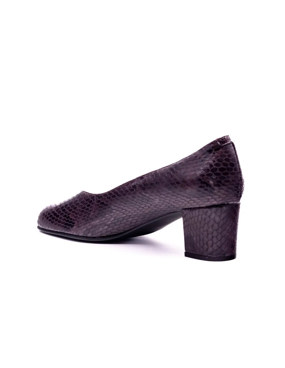 ZAPATO DE TACON COMODO MUJER ROLDAN 1705 BURDEOS