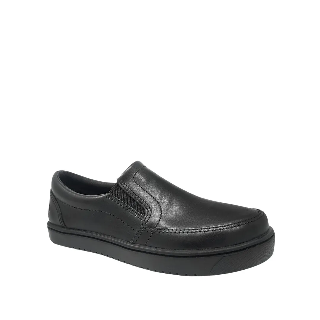 Zapatos escolares Andrew Slip On negro para niño