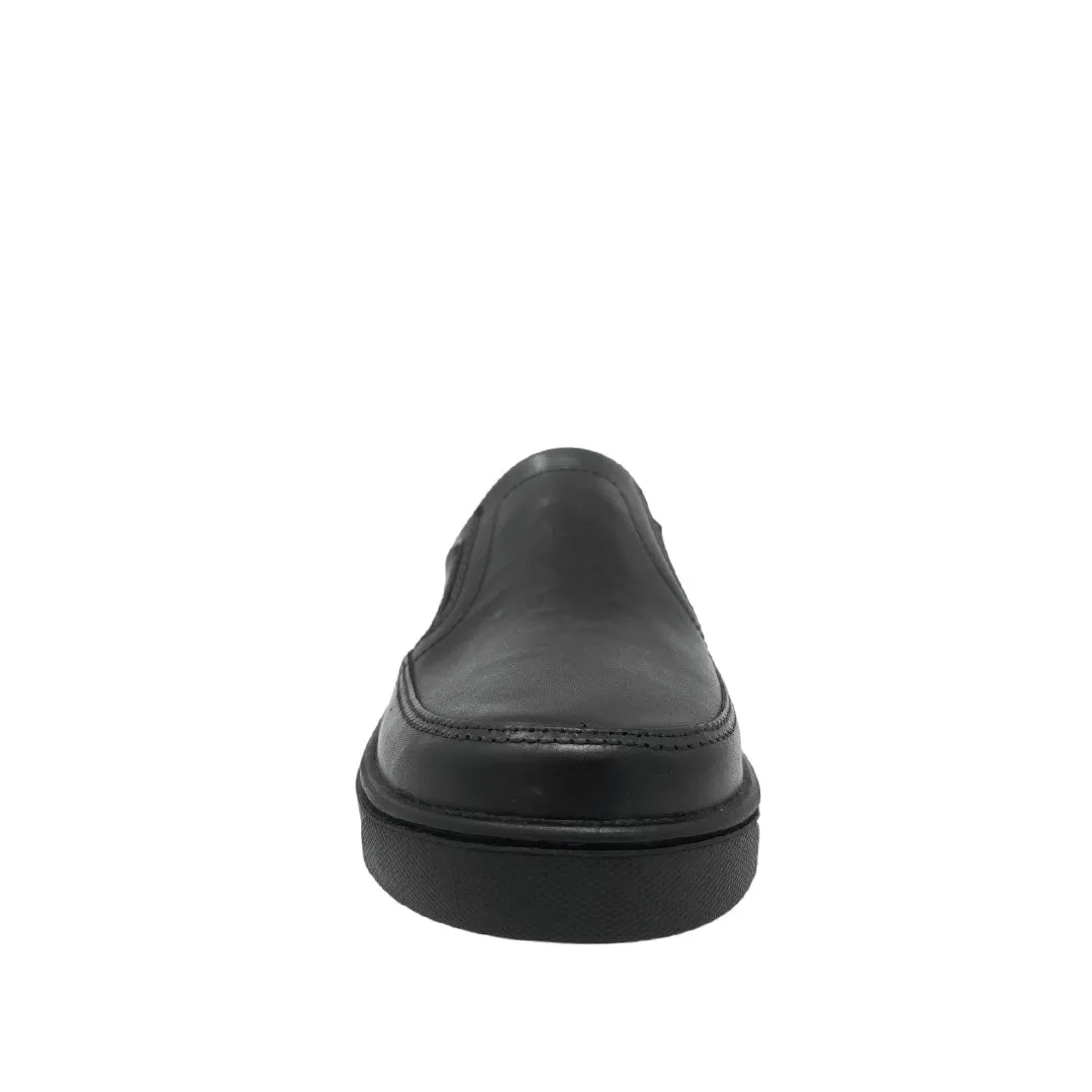 Zapatos escolares Andrew Slip On negro para niño