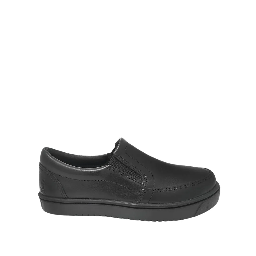 Zapatos escolares Andrew Slip On negro para niño