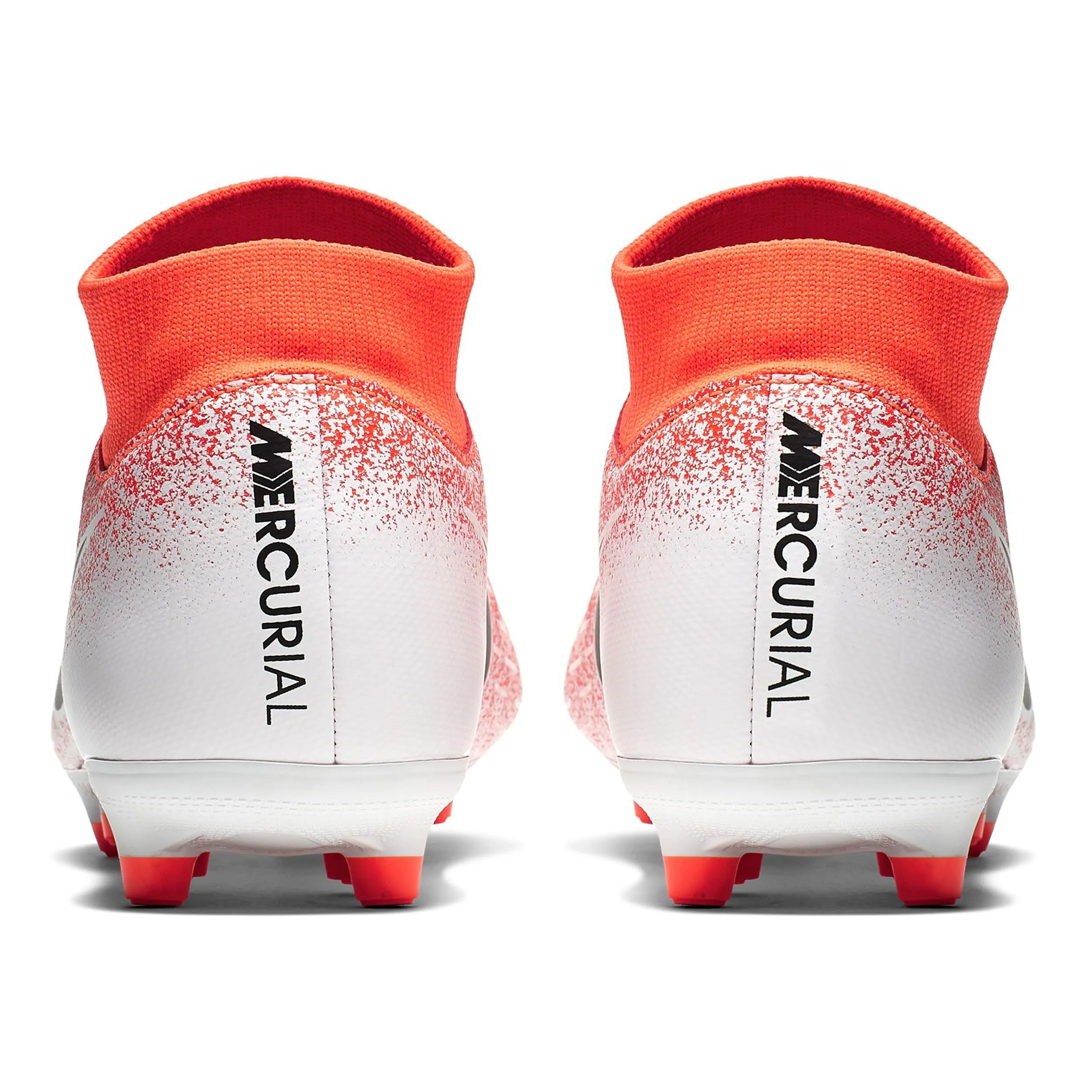 Zapatos Fútbol Hombre Nike Superfly 6 Academy FG/MG Blanco/Naranjo
