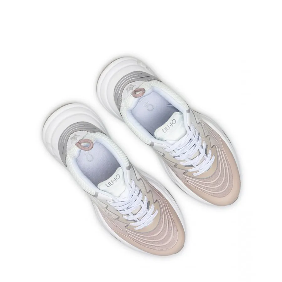 Zapatos Mujeres Sneakers LIU JO Milano 1212 02 TX134 White Phard Rosa
