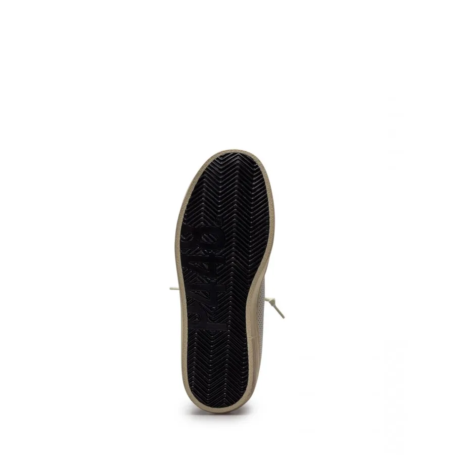 Zapatos Mujeres Sneakers P448 John W White Perf Blancas