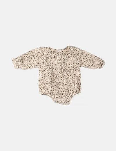 Zara Body beige estampado floral