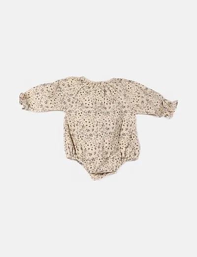 Zara Body beige estampado floral
