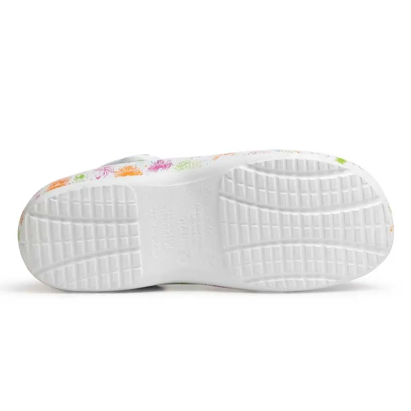 ZUECO DE EVA BLANCO CON ESTAMPADO  DIAN