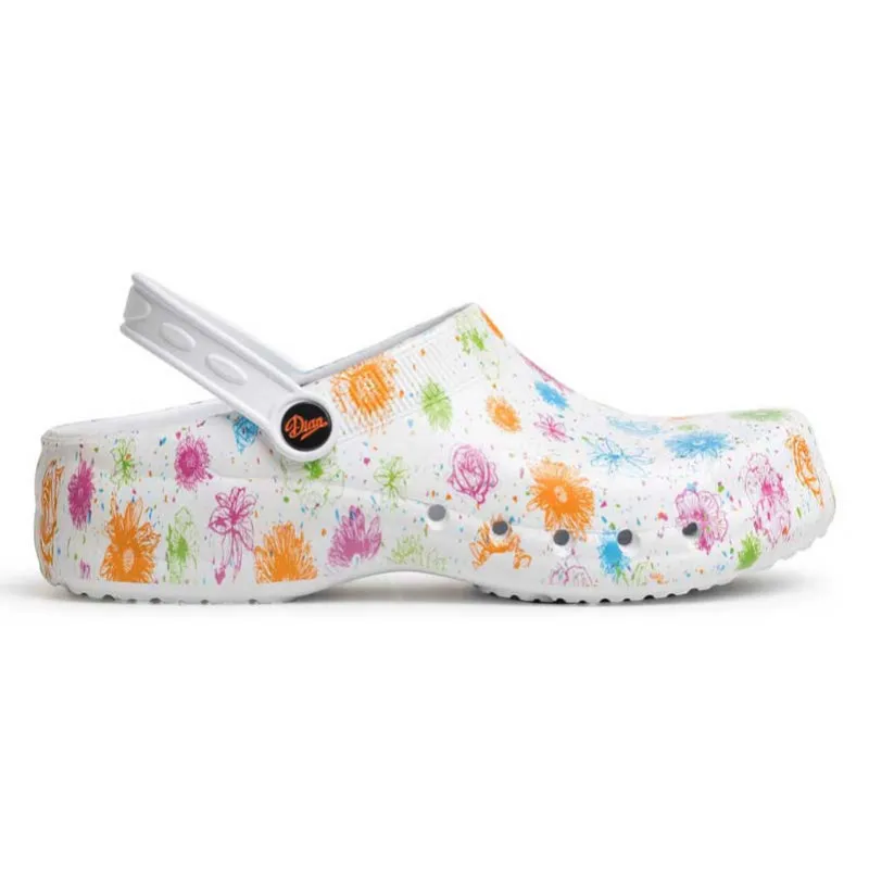 ZUECO DE EVA BLANCO CON ESTAMPADO  DIAN
