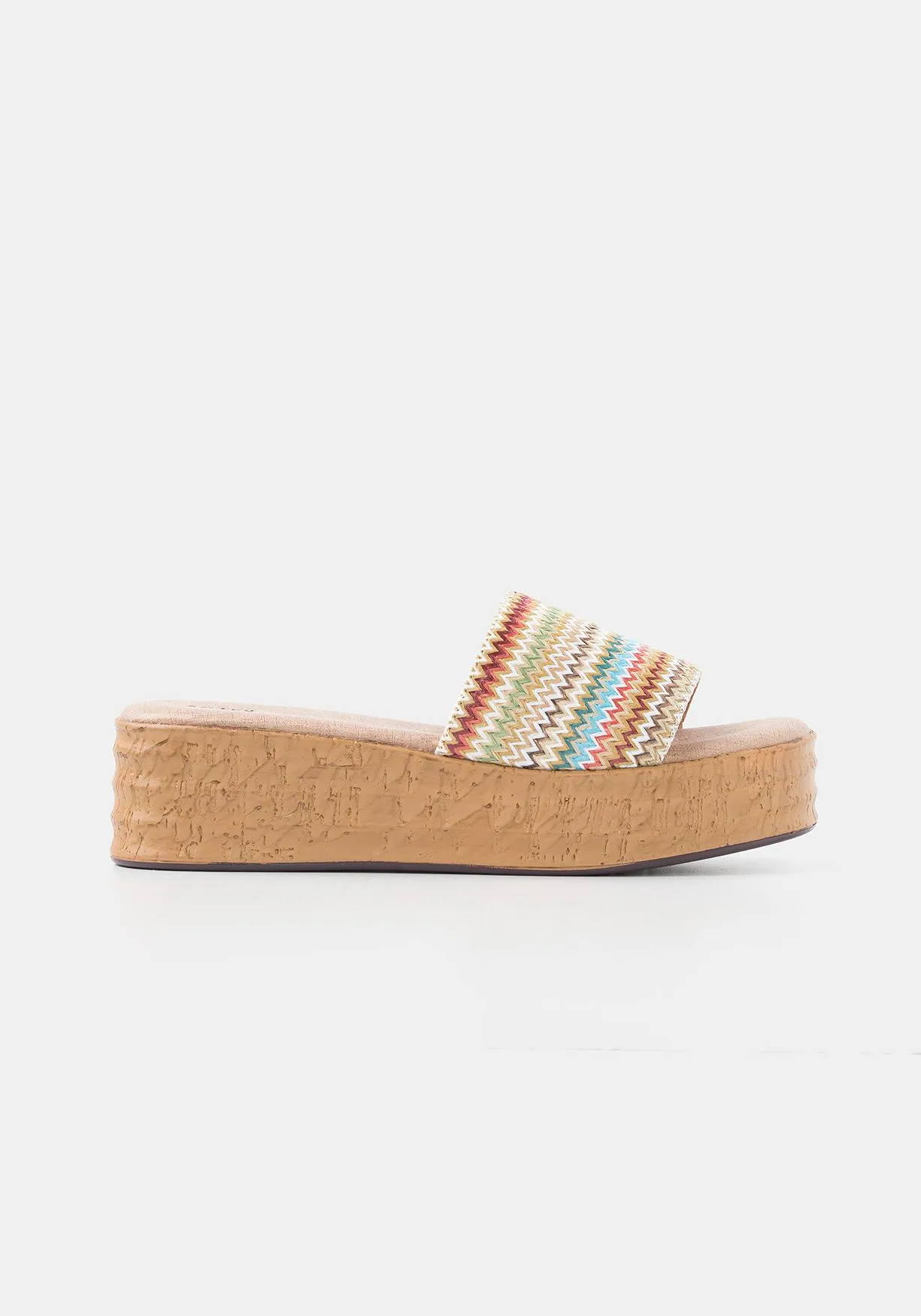 Zuecos con tacón de cuña de Mujer TEX