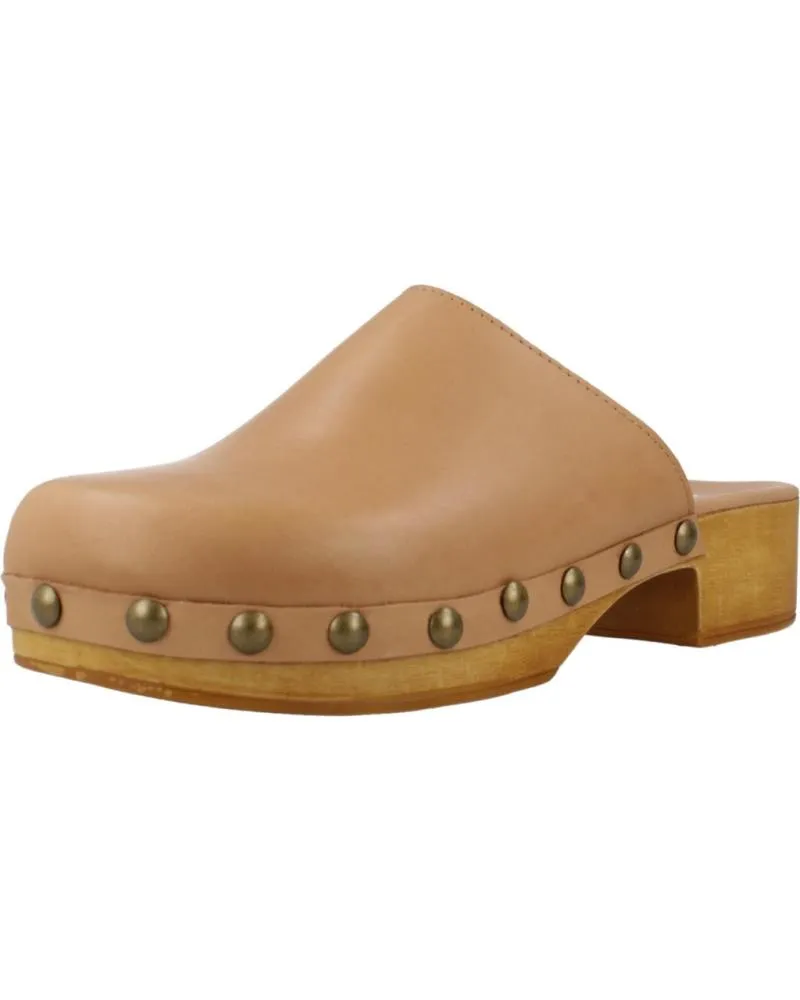 Zuecos YELLOW  de Mujer ZUECOS MUJER MODELO LIA COLOR MARRON  TAN