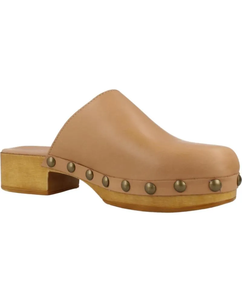 Zuecos YELLOW  de Mujer ZUECOS MUJER MODELO LIA COLOR MARRON  TAN